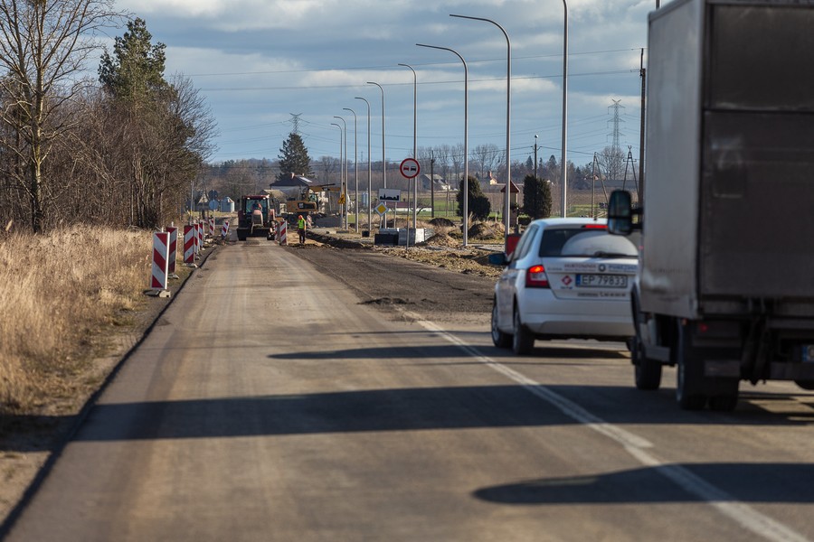 Przebudowa drogi wojewódzkiej nr 548 Stolno-Wąbrzeźno, fot. Szymon Zdziebło/tarantoga.pl dla UMWKP