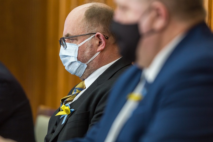 Sejmik przyjął stanowisko potępiające rosyjską agresję na Ukrainę, fot. Szymon Zdzieblo/tarantoga.pl dla UMWKP