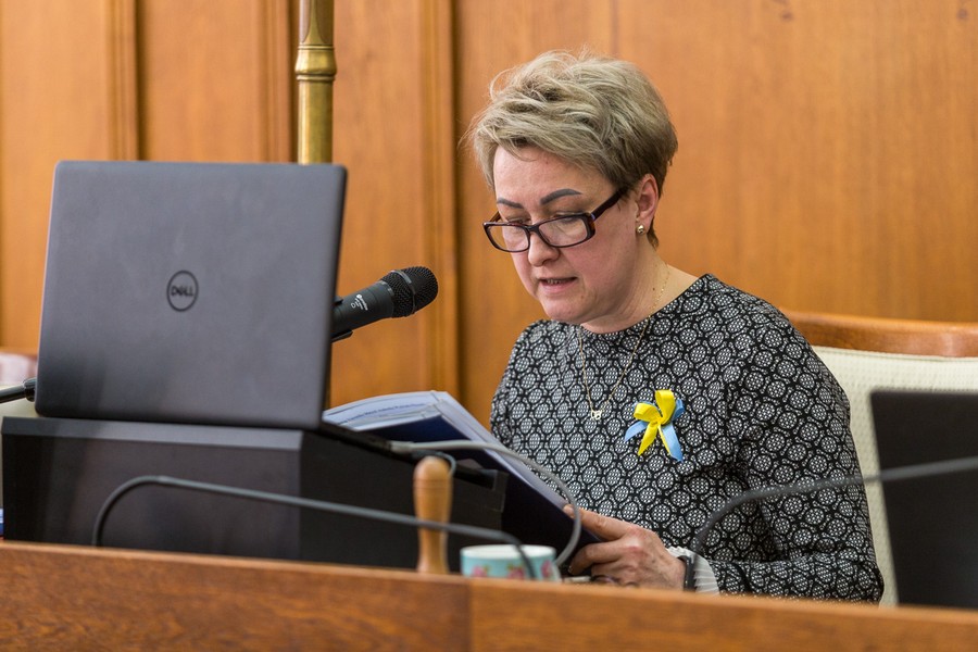 Sejmik przyjął stanowisko potępiające rosyjską agresję na Ukrainę, fot. Szymon Zdzieblo/tarantoga.pl dla UMWKP