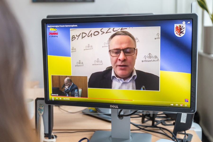 Nadzwyczajne spotkanie Forum Samorządowego Województwa Kujawsko-Pomorskiego, fot. Szymon Zdziebło/tarantoga.pl dla UMWKP