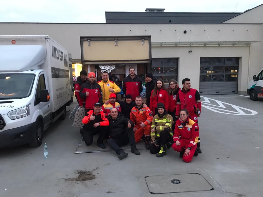 Akcja transportu darów na Ukrainę, fot. WOPR Województwa Kujawsko-Pomorskiego