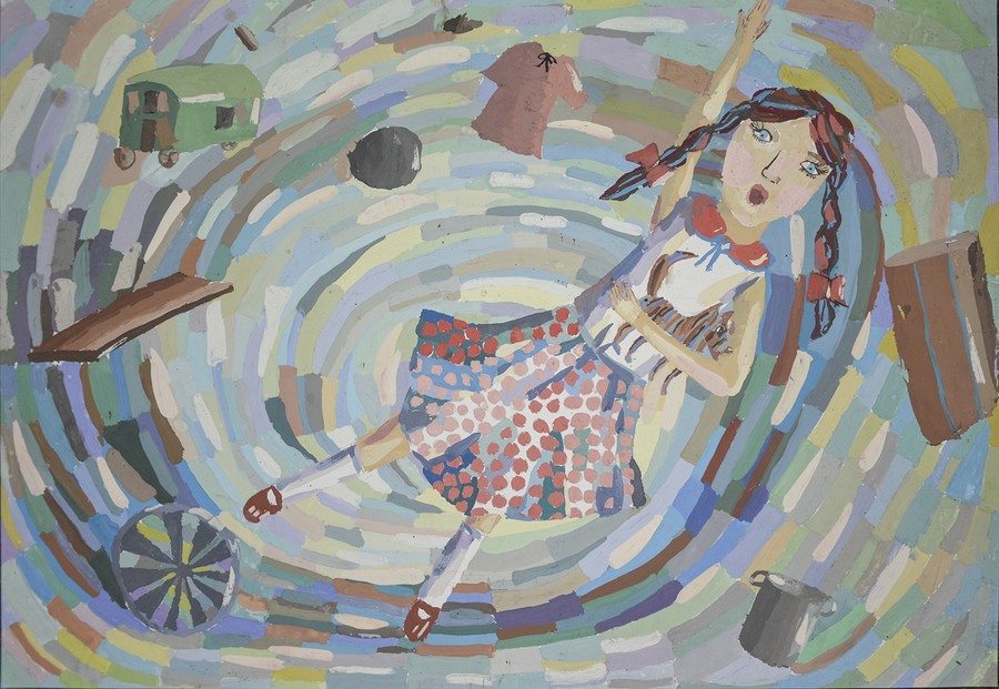 Wystawa prac plastycznych dzieci z Ukrainy, fot. Galeria i Ośrodek Plastycznej Twórczości Dziecka w Toruniu