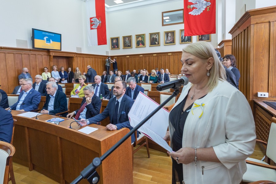 Sesja sejmiku województwa 25 kwietnia 2022, fot. Mikołaj Kuras dla UMWKP