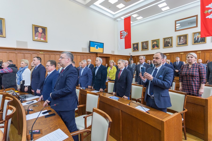 Sesja sejmiku województwa 25 kwietnia 2022, fot. Mikołaj Kuras dla UMWKP