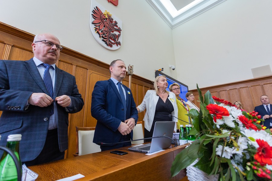 Sesja sejmiku województwa 25 kwietnia 2022, fot. Mikołaj Kuras dla UMWKP