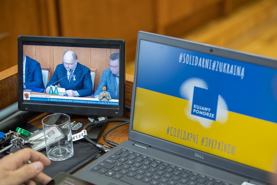 Sesja sejmiku województwa 25 kwietnia 2022, fot. Mikołaj Kuras dla UMWKP