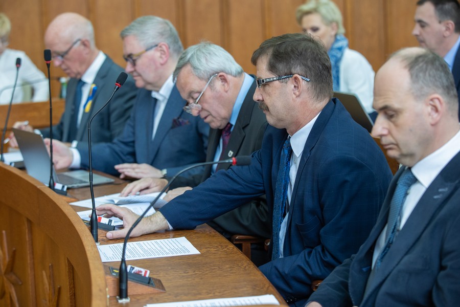 Sesja sejmiku województwa 25 kwietnia 2022, fot. Mikołaj Kuras dla UMWKP