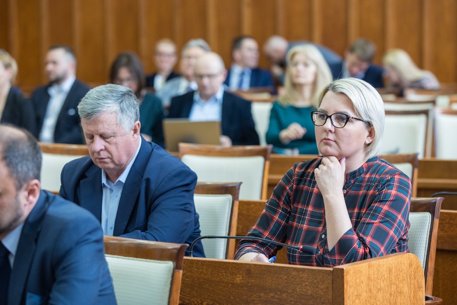Sesja sejmiku województwa 25 kwietnia 2022, fot. Mikołaj Kuras dla UMWKP