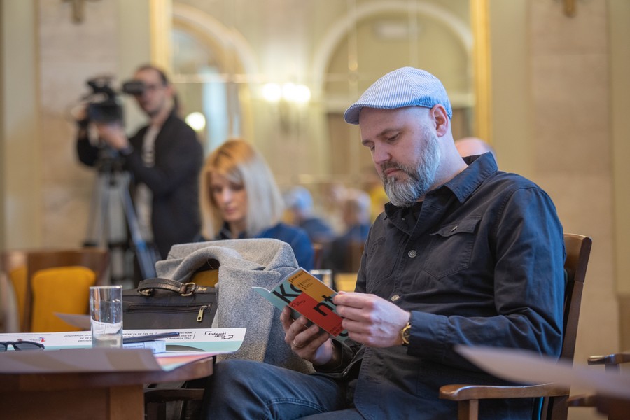 Konferencja Festiwalu Kontakt w Teatrze Horzycy w Toruniu, fot. Mikołaj Kuras dla UMWKP