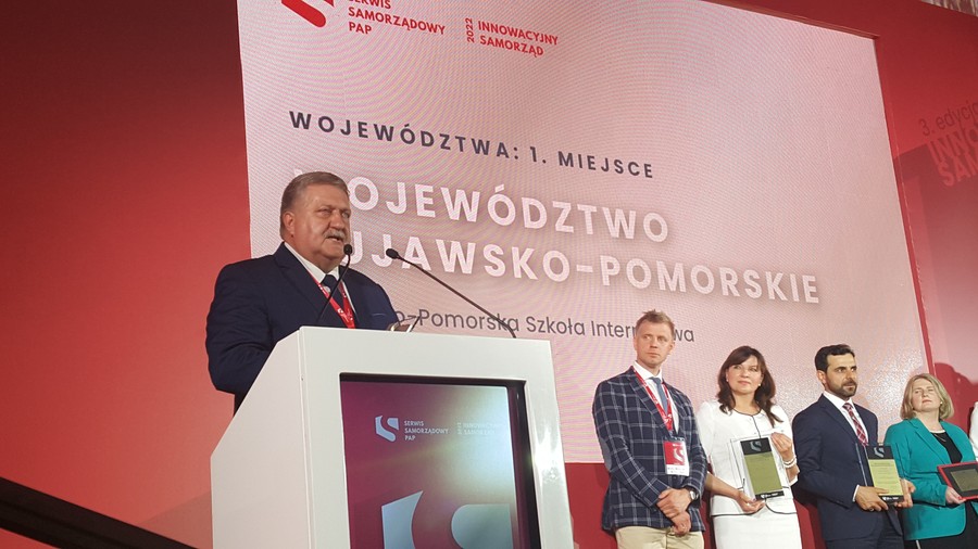 Gala wręczenia nagród w konkursie Innowacyjny Samorząd fot. UMWKP