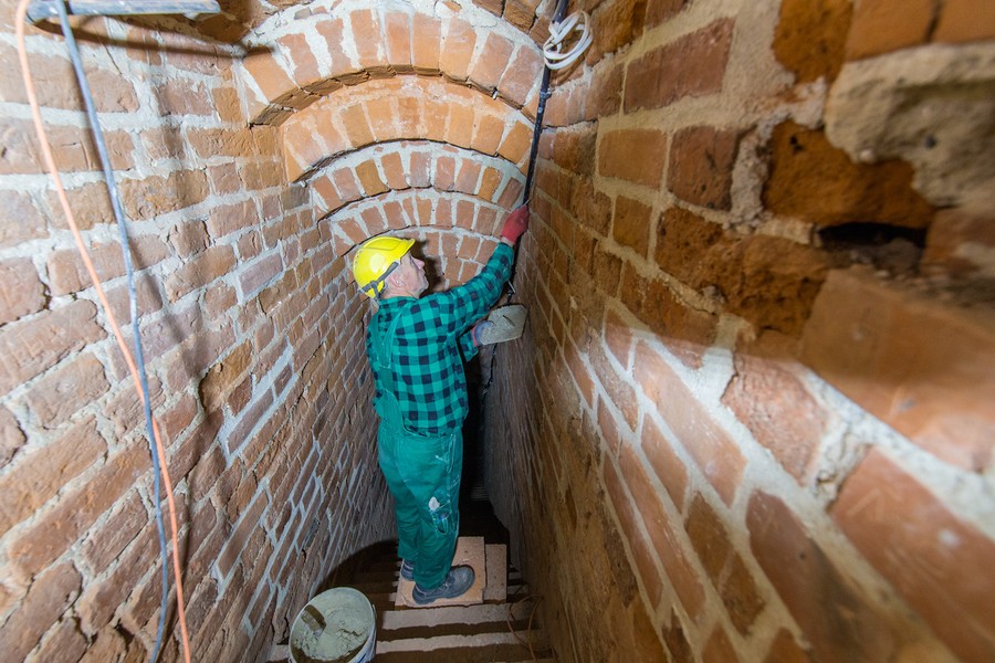 Remont zamku w Świeciu, fot. Urząd Miejski w Świeciu