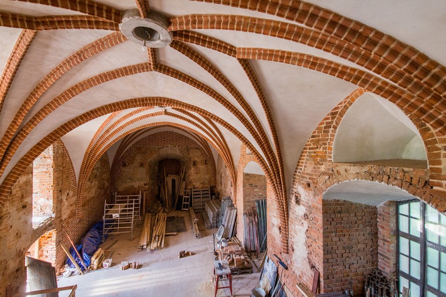 Remont zamku w Świeciu, fot. Urząd Miejski w Świeciu