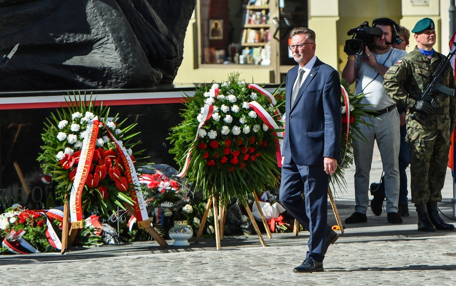 Uroczystosci 3 września na Starym Rynku w Bydgoszczy, fot. Tomasz Czachorowski