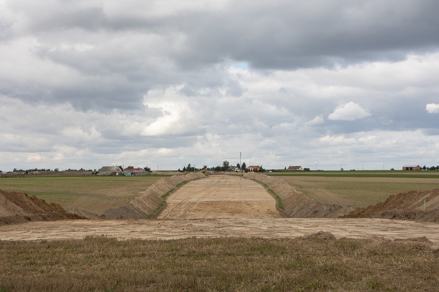 Budowa obwodnicy Lubrańca, fot. Mikołaj Kuras dla UMWKP