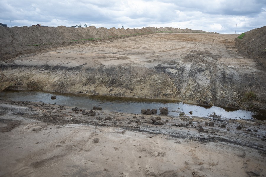 Budowa obwodnicy Lubrańca, fot. Mikołaj Kuras dla UMWKP