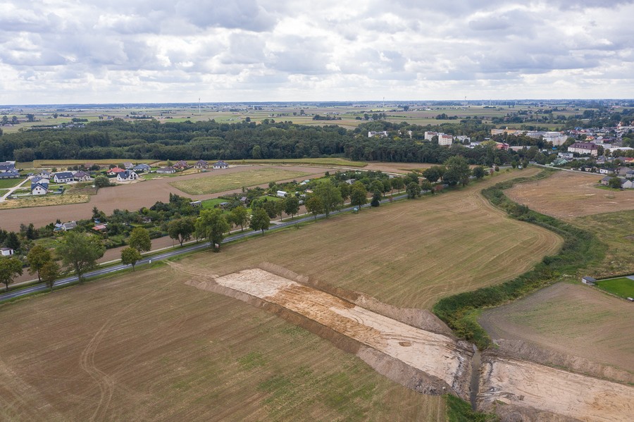 Budowa obwodnicy Lubrańca, fot. Mikołaj Kuras dla UMWKP