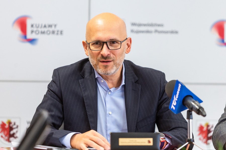 Ceremonia podpisania umowy z Arrivą RP, fot. Szymon Zdziebło/tarantoga.pl dla UMWKP