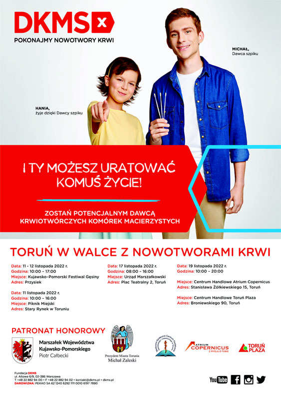 Plakat - Zostań dawcą szpiku
