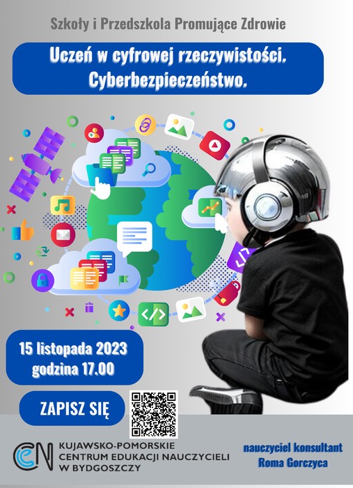 Grafika - Uczeń w internetowej rzeczywistości