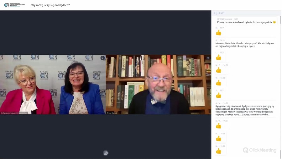 Fragment konferencji - spotkanie z Arturem Barcisiem