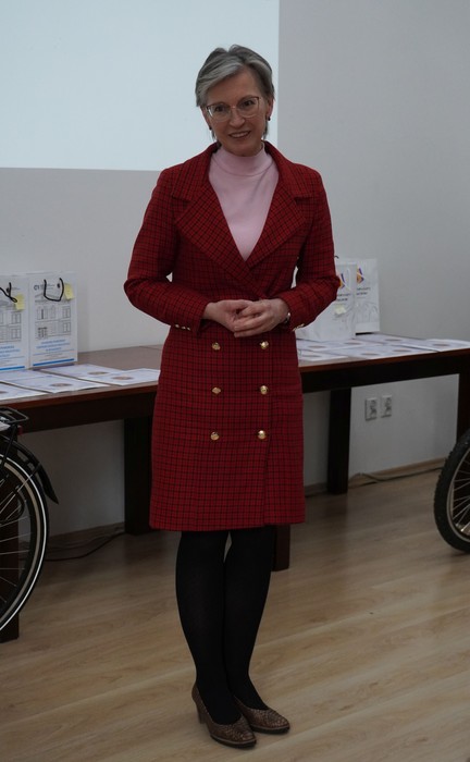 Gratulacje składa Grażyna Szabelska, Pełnomocnik Wojewody Kujawsko-Pomorskiego ds. Rodziny