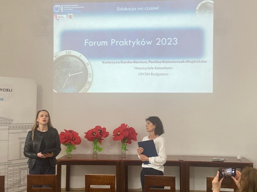 Katarzyna Karska-Rasmus oraz Paulina Kaźmierczak-Majdzińska z KPCEN w Bydgoszczy