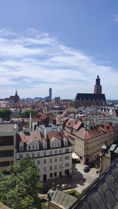 Widok z Wieży Matematycznej Uniwersytetu Wrocławskiego Autor zdjęcia K. Niedzwiec