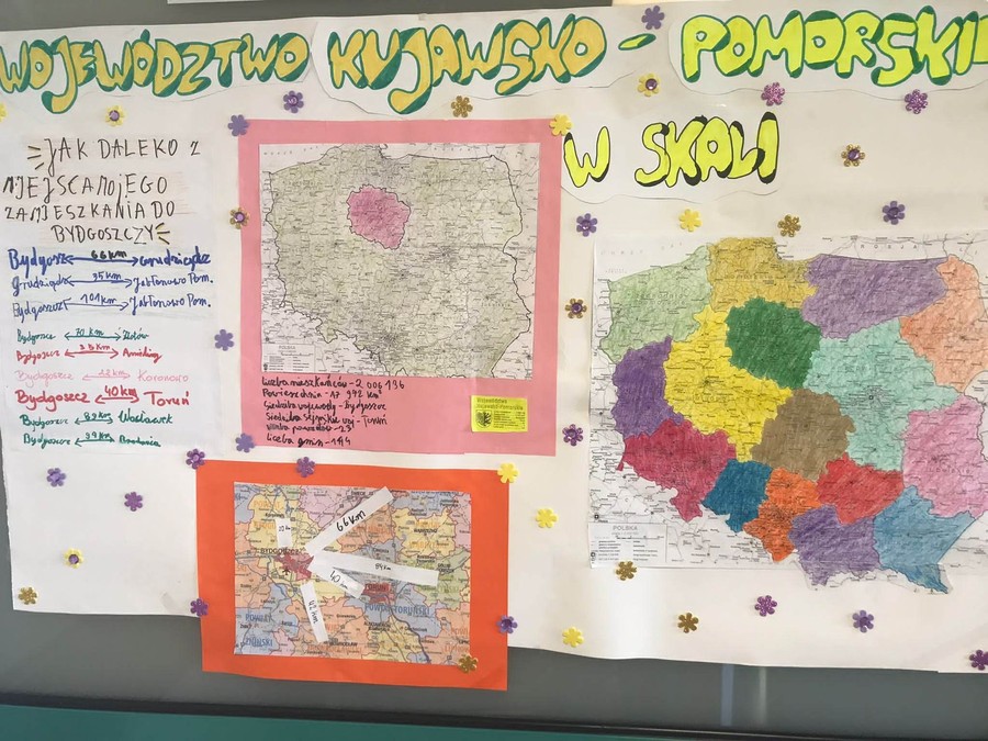 Plakat- województwo w skali, autor zdjęcia J. Rocławska