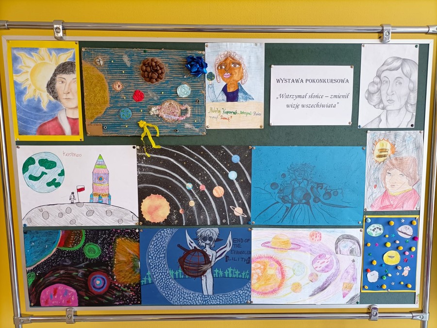 Wystawa prac nagrodzonych w konk. Wstrzymał słońce - zmienił wizję wszechświata autor zdjęcia Marta Modrzyńska