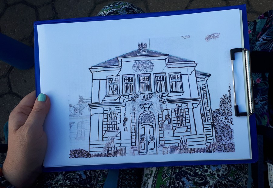 Rys. Budynek Akademii Muzycznej w Bydgoszczy