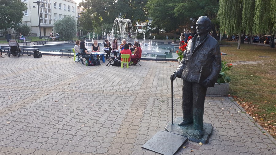 Urokliwe miejsce w Parku J. Kochanowskiego sprzyjające twórczości plastycznej