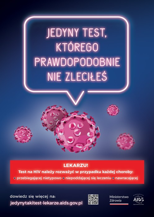 Plakat „Jedyny test, którego prawdopodobnie nie zleciłeś”