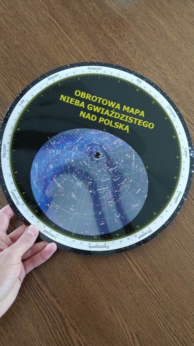 Obrotowa mapa nieba nad Polską, fot. GLPK
