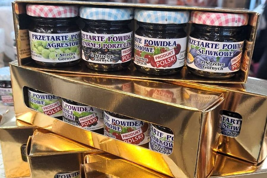 Zestaw powideł w słoiczkach, fot. Gospodarstwo Sadownicze E.M. Chabowscy