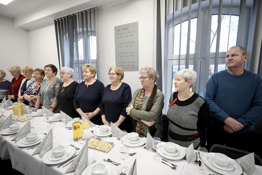 Spotkanie noworoczne w domu seniora w Biskupicach, fot. Andrzej Goiński/UMWKP
