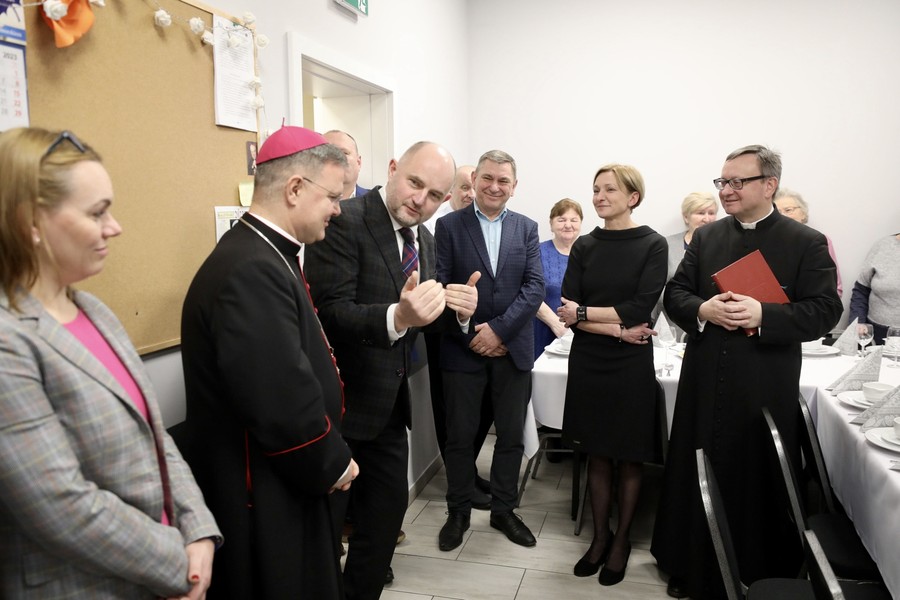 Spotkanie noworoczne w domu seniora w Biskupicach, fot. Andrzej Goiński/UMWKP