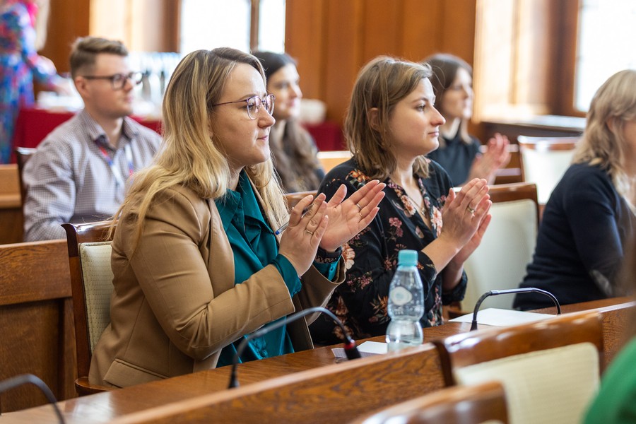 Dyktando w Urzędzie Marszałkowskim, 16 lutego 2023, fot. Szymon Zdziebło/tarantoga.pl dla UMWKP