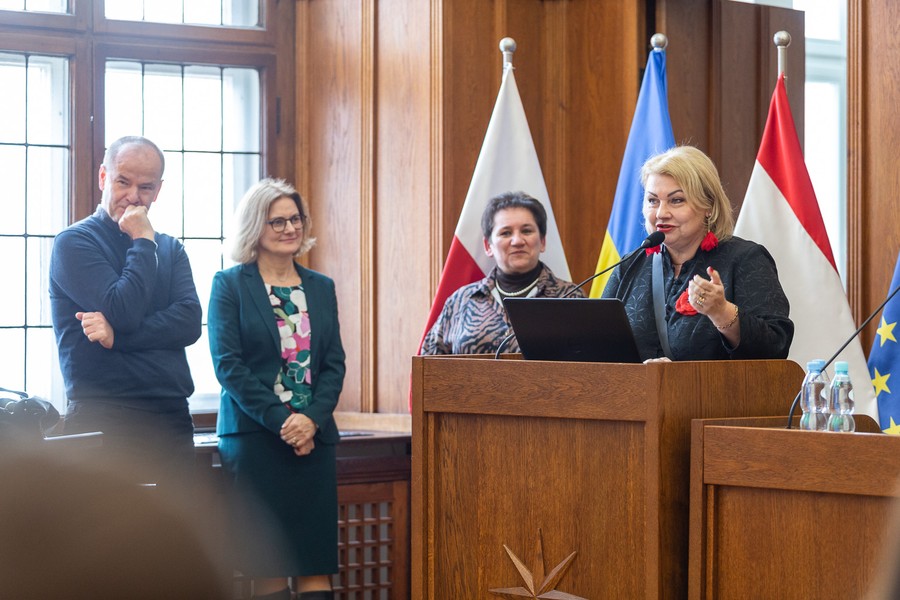 Dyktando w Urzędzie Marszałkowskim, 16 lutego 2023, fot. Szymon Zdziebło/tarantoga.pl dla UMWKP
