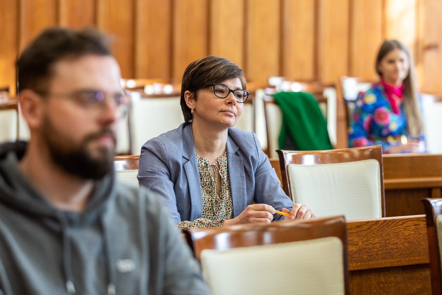 Dyktando w Urzędzie Marszałkowskim, 16 lutego 2023, fot. Szymon Zdziebło/tarantoga.pl dla UMWKP