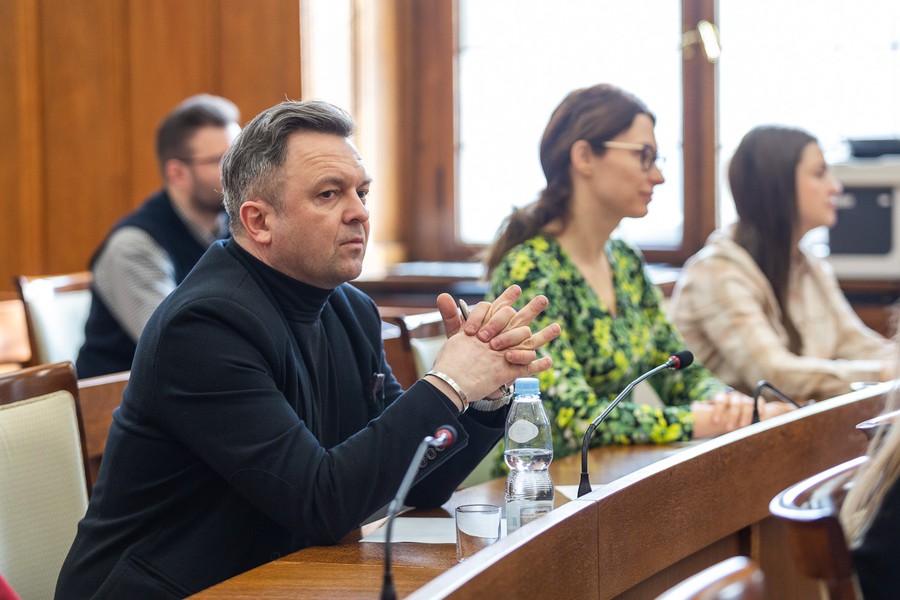 Dyktando w Urzędzie Marszałkowskim, 16 lutego 2023, fot. Szymon Zdziebło/tarantoga.pl dla UMWKP