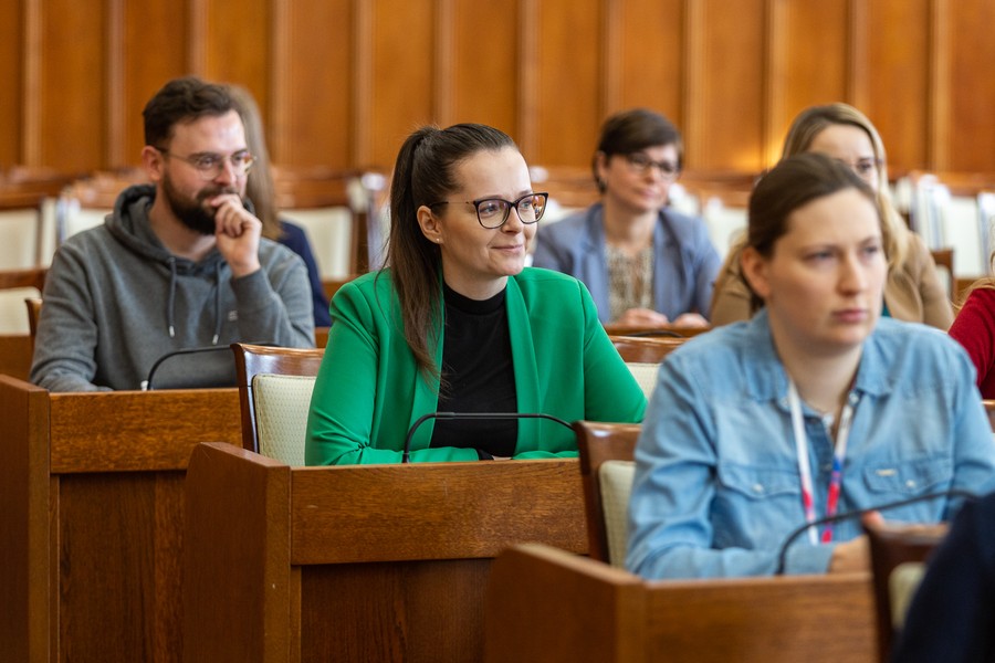 Dyktando w Urzędzie Marszałkowskim, 16 lutego 2023, fot. Szymon Zdziebło/tarantoga.pl dla UMWKP