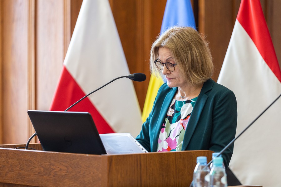 Dyktando w Urzędzie Marszałkowskim, 16 lutego 2023, fot. Szymon Zdziebło/tarantoga.pl dla UMWKP