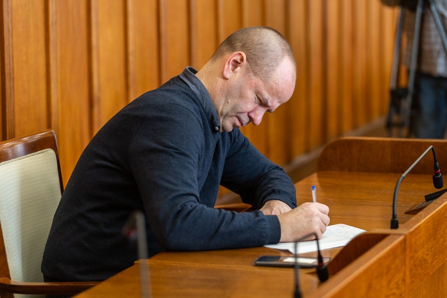 Dyktando w Urzędzie Marszałkowskim, 16 lutego 2023, fot. Szymon Zdziebło/tarantoga.pl dla UMWKP