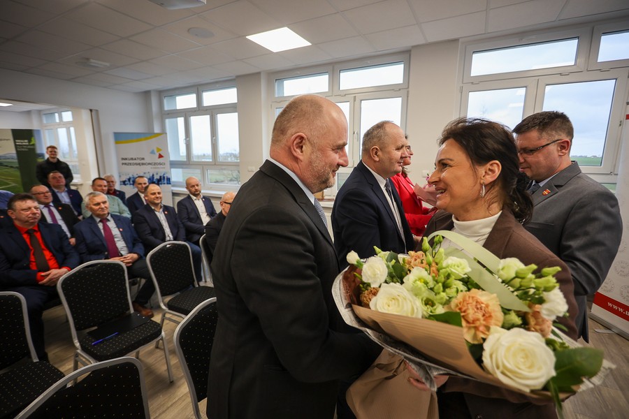 Otwarcie inkubatora przedsiębiorczości w Sokołowie, fot. Mikołaj Kuras dla UMWKP