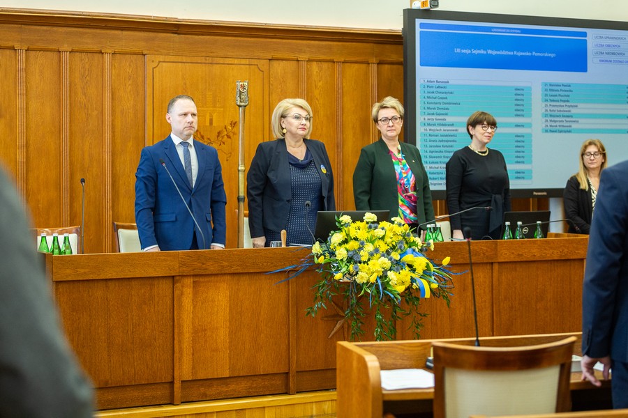 Sesja sejmiku województwa, 27 lutego 2023, fot. Szymon Zdzieblo/tarantoga.pl dla UMWKP