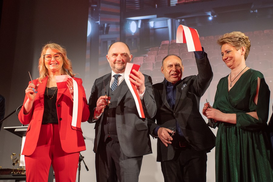 Otwarcie sali kinowo-widowiskowej w Aleksandrowie Kujawskim. Fot. Mikołaj Kuras dla UMWKP