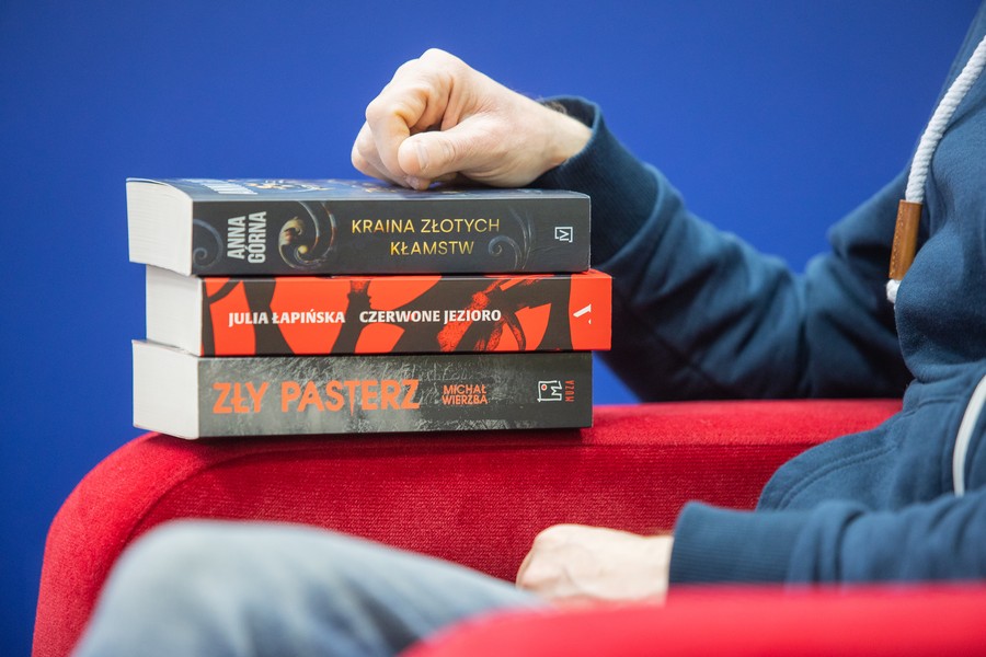 Konferencja prasowa w Książnicy Kopernikańskiej, Kryminalny Debiut Roku 2022, fot. Mikołaj Kuras dla UMWKP