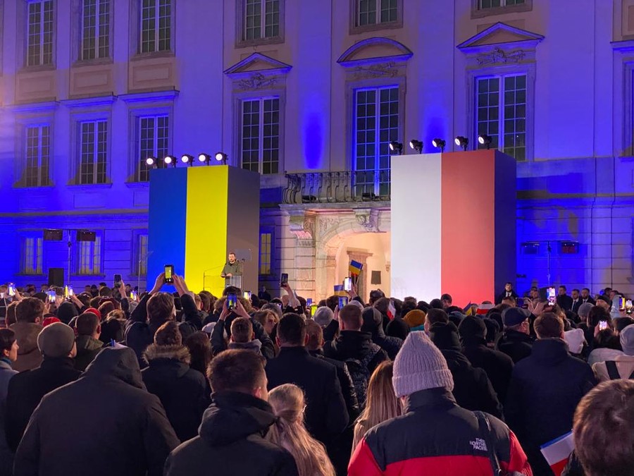 Oficjalna wizyta prezydenta Ukrainy w Warszawie, fot. UMWKP