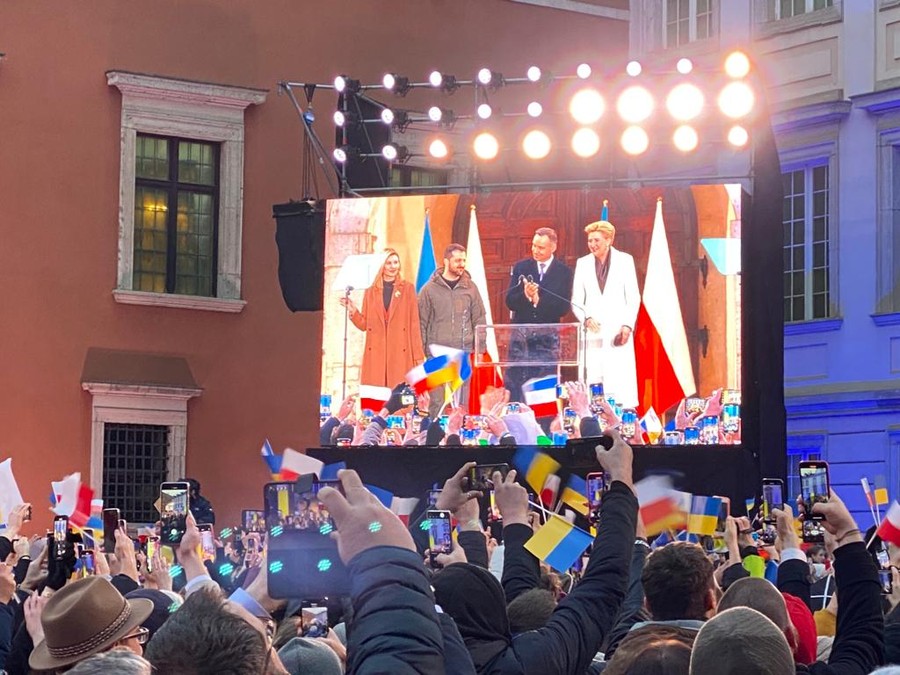 Oficjalna wizyta prezydenta Ukrainy w Warszawie, fot. UMWKP