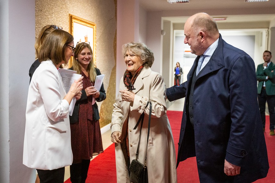 Irena Santor i marszałek Piotr Całbecki, Urząd Marszałkowski w Toruniu, fot. Szymon Zdziebło/tarantoga.pl dla UMWKP